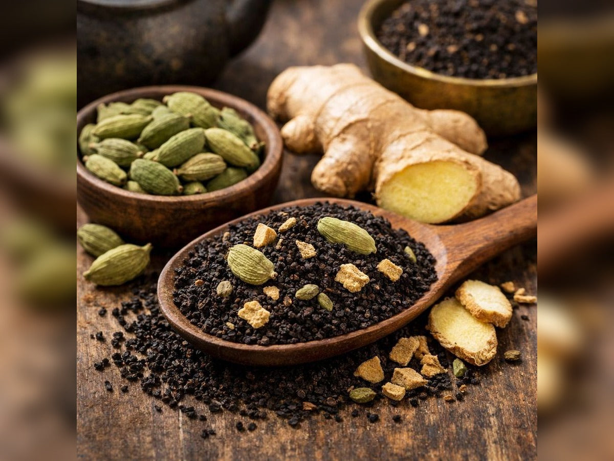 Cardamom &amp; Ginger Tea combines warm, aromatic cardamom with the invigorating essence of ginger for a naturally soothing brew