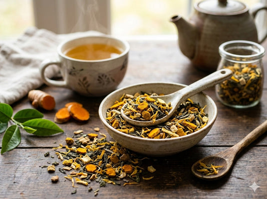 Sartaaj-Turmeric_green_tea with ingredients