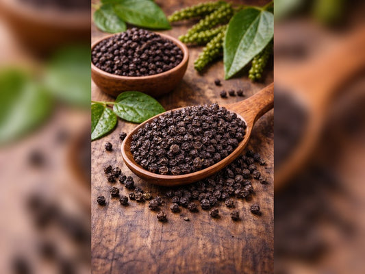 Wild Meghalaya Black Pepper Rich in antioxidants and natural compounds,